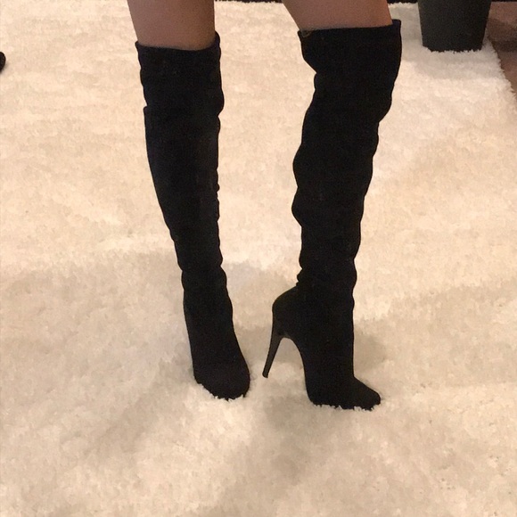 charles david thigh high boots